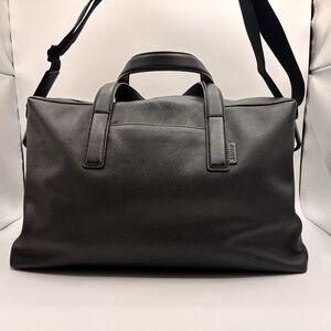 Away Black Leather Everywhere Travel Bag